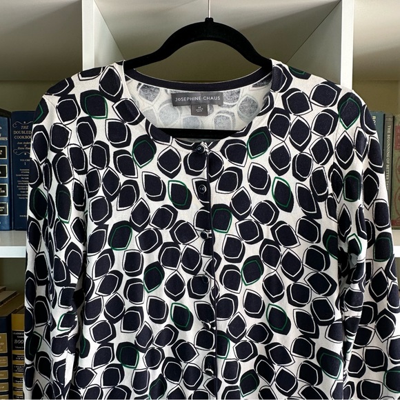 Josephine Chaus Silk Blend Lightweight Button front Cardigan Sweater Size M - Picture 7 of 14